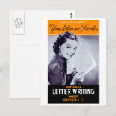 ヴィンテージ書文字 ポストカード (正面/裏面)