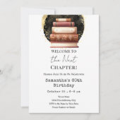 ヴィンテージ書次章第60章大人誕生日 招待状 (正面)