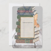 ヴィンテージ書積み絵を描結婚式招待状 招待状 (裏面)