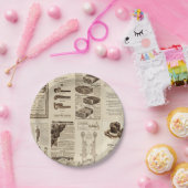 ヴィンテージ書誌ミックス紙プレート ペーパープレート (パーティー)