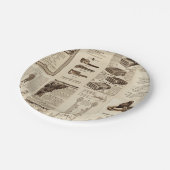 ヴィンテージ書誌ミックス紙プレート ペーパープレート (アングル)