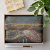 ヴィンテージ書道とランドスケープEphemera Decompage 薄葉紙 (ギフト)