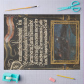 ヴィンテージ書道とランドスケープEphemera Decompage 薄葉紙 (クラフト)