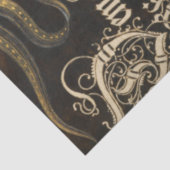 ヴィンテージ書道とランドスケープEphemera Decompage 薄葉紙 (詳細)