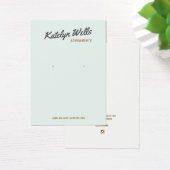 ヴィンテージ書道イヤリング表示カード (デスク)