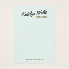 ヴィンテージ書道イヤリング表示カード