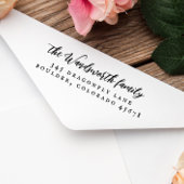 ヴィンテージ書道差出人住所 セルフインキングスタンプ