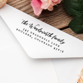 ヴィンテージ書道差出人住所 セルフインキングスタンプ