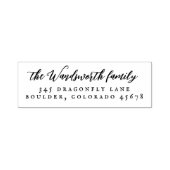 ヴィンテージ書道差出人住所 セルフインキングスタンプ (デザイン)