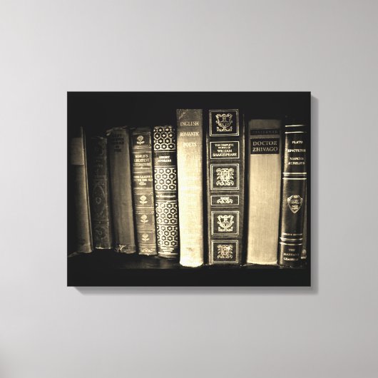 ヴィンテージ書 キャンバスプリント (正面)