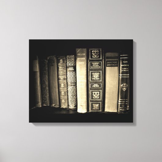 ヴィンテージ書 キャンバスプリント (正面)