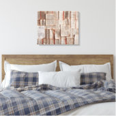 ヴィンテージ書 キャンバスプリント (インサイチュ (寝室))