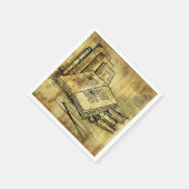 ヴィンテージ書 スタンダードカクテルナプキン (角)