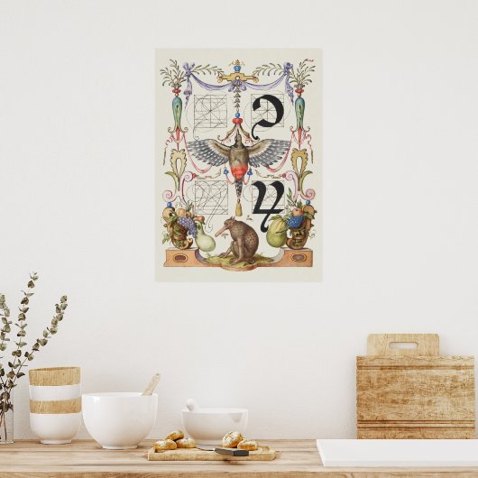 ヴィンテージ書 ポスター (キッチン)