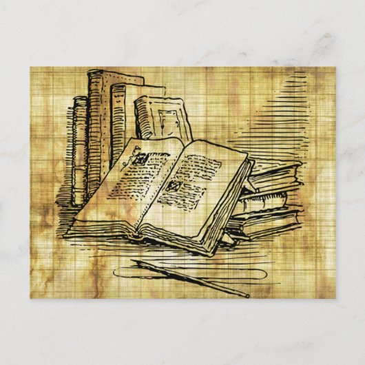 ヴィンテージ書 ポストカード (正面)