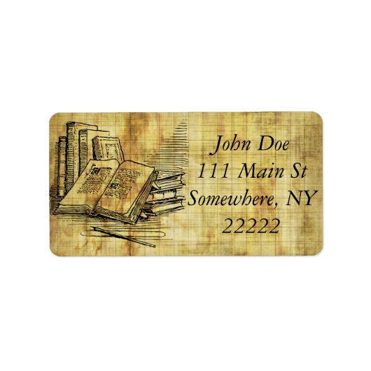 ヴィンテージ書 ラベル (正面)