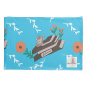 ヴィンテージ書 枕カバー (裏面)