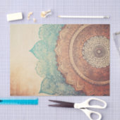 ヴィンテージ曼荼羅組織ページ 薄葉紙 (クラフト)