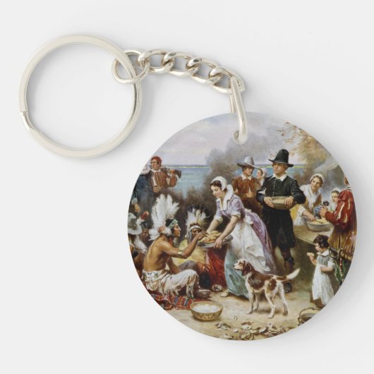 ヴィンテージ最初の感謝祭1621ジャンフェリス キーホルダー (正面)