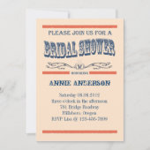 ヴィンテージ最古の国ブライダルシャワー招待状 招待状 (正面)