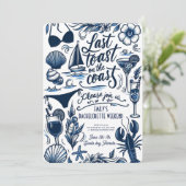 ヴィンテージ最後のトーストコーストバチェロレッテ週末 招待状 (スタンド正面)