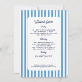 ヴィンテージ最後のトーストコーストバチェロレッテ週末 招待状 (裏面)