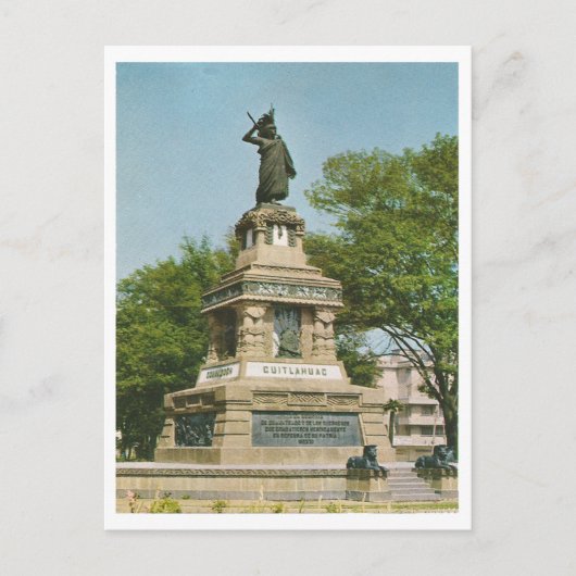 ヴィンテージ最後の天アステカ皇 ポストカード (正面)