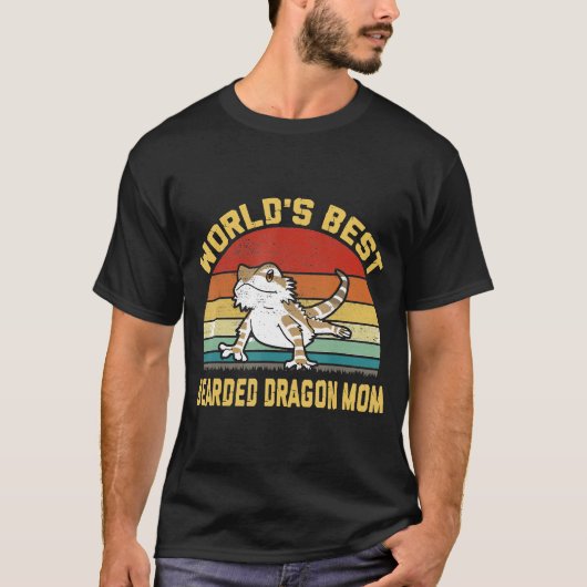 ヴィンテージ最高ののひげ竜の母 Tシャツ (正面)