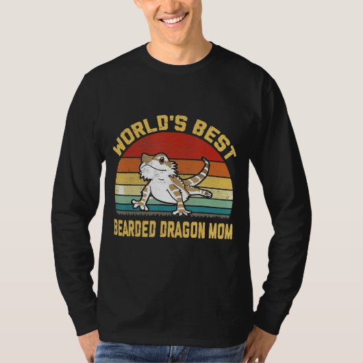 ヴィンテージ最高ののひげ竜の母 Tシャツ (正面)