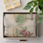 ヴィンテージ最高のイースターウィッシュウサギ羊 薄葉紙 (ギフト)