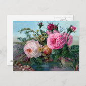 ヴィンテージ最高のウィズ花 ポストカード (正面/裏面)