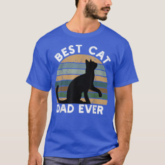 ヴィンテージ最高のキャットパパエバーシャツ – ブラック猫好き Tシャツ