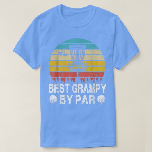 ヴィンテージ最高のグラピーPar Disk Golf Golf Father Tシャツ (デザイン正面)