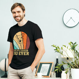 ヴィンテージ最高のスキテリアパパエバー愛犬家 Tシャツ