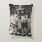 ヴィンテージ最高のス・クリスマス アクセントクッション (裏面(縦))