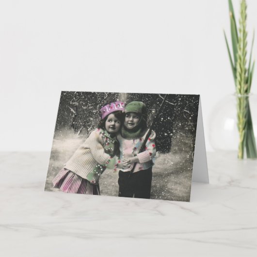 ヴィンテージ最高のス・クリスマス シーズンカード (正面)