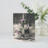 ヴィンテージ最高のス・クリスマス シーズンポストカード (スタンド正面)