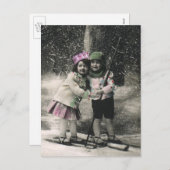 ヴィンテージ最高のス・クリスマス シーズンポストカード (正面/裏面)