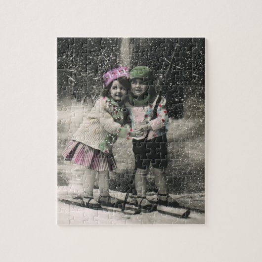 ヴィンテージ最高のス・クリスマス ジグソーパズル (縦)