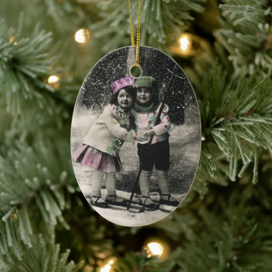 ヴィンテージ最高のス・クリスマス セラミックオーナメント (ツリー)