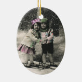 ヴィンテージ最高のス・クリスマス セラミックオーナメント (裏面)