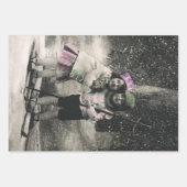 ヴィンテージ最高のス・クリスマス ラッピングペーパーシート (正面)