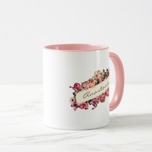 ヴィンテージ最高のバラマエレガントカスタムム母の日 マグカップ (正面右)