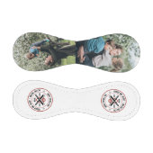 ヴィンテージ最高のパパエバカスタム文字フォトラウンドロゴ 野球ボール (パネル)