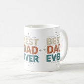 ヴィンテージ最高のパパエバーマ素朴グ – 彼のためのギフト コーヒーマグカップ (正面右)