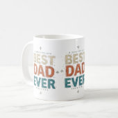 ヴィンテージ最高のパパエバーマ素朴グ – 彼のためのギフト コーヒーマグカップ (正面左)