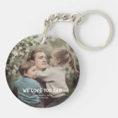 ヴィンテージ最高のパパカウボーイハットロゴ父の日 キーホルダー (裏面)