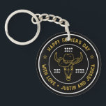 ヴィンテージ最高のパパカウボーイハットロゴ父の日 キーホルダー<br><div class="desc">世パーソナライズされた界のパパに対す最高のる父の日の贈り物。おカスタマイズ前の人生のヒーロー、パパにとってより特別な言葉にする言葉。お父祝様の日この名前をカスタムするとあなたのパパのためのメッセージ。</div>