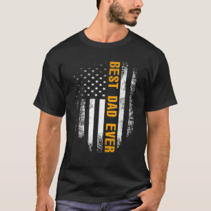 ヴィンテージ最高のパパリーバーアメリカ国旗の父の日 Tシャツ