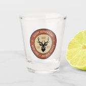 ヴィンテージ最高のパパ狩りディアロゴファーザーズデイ ショットグラス (正面)